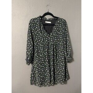 Zara Y2K Dark Floral Fairy Cottagecore Babydoll Tunic Size L Prairie